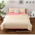 Polyester Brushed 4 Piece Solid Color Bed Sheet